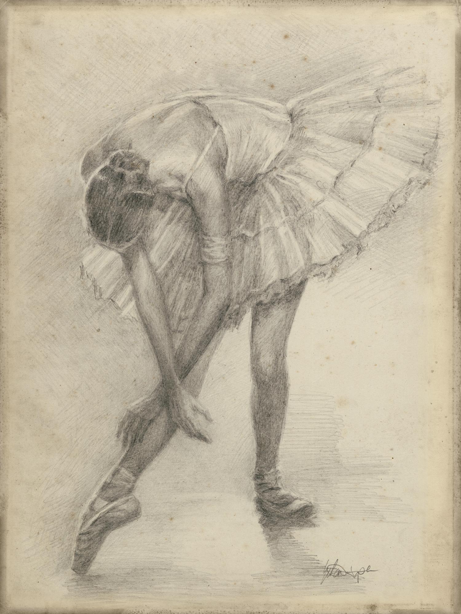 Antique Ballerina Study II by Ethan Harper on GIANT ART - fashion