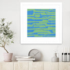 Modern Circuit V by Charles McMullen on GIANT ART - green abstract
