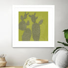 Opuntia I by Chariklia Zarris on GIANT ART - green coastal & tropical abstract