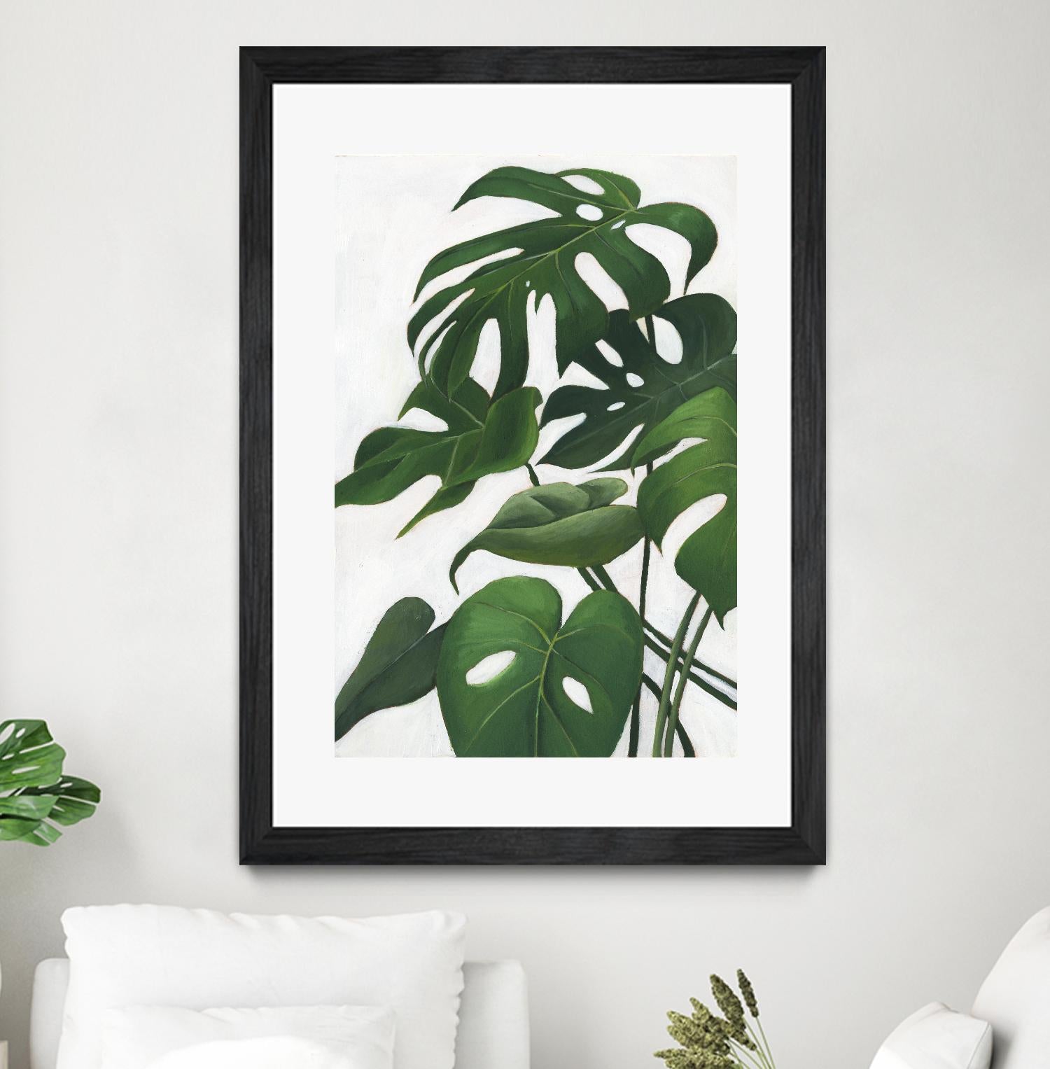 Pura Vida I by Grace Popp on GIANT ART - green coastal & tropical abstract 