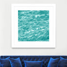 Ripple II by Chariklia Zarris on GIANT ART - aqua coastal & tropical water 