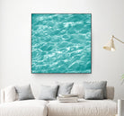 Ripple II by Chariklia Zarris on GIANT ART - aqua coastal & tropical water 