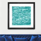 Ripple II by Chariklia Zarris on GIANT ART - aqua coastal & tropical water 