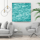 Ripple II by Chariklia Zarris on GIANT ART - aqua coastal & tropical water 