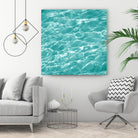 Ripple II by Chariklia Zarris on GIANT ART - aqua coastal & tropical water 