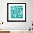 Ripple II by Chariklia Zarris on GIANT ART - aqua coastal & tropical water 