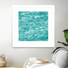 Ripple II by Chariklia Zarris on GIANT ART - aqua coastal & tropical water 
