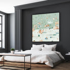 Summer Confetti I by Emma Scarvey on GIANT ART - beige coastal & tropical beach