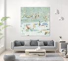 Summer Confetti II by Emma Scarvey on GIANT ART - green coastal & tropical abstract