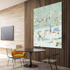 Summer Confetti II by Emma Scarvey on GIANT ART - green coastal & tropical abstract