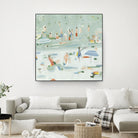 Summer Confetti II by Emma Scarvey on GIANT ART - green coastal & tropical abstract