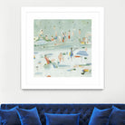Summer Confetti II by Emma Scarvey on GIANT ART - green coastal & tropical abstract