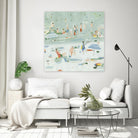 Summer Confetti II by Emma Scarvey on GIANT ART - green coastal & tropical abstract