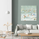 Summer Confetti II by Emma Scarvey on GIANT ART - green coastal & tropical abstract