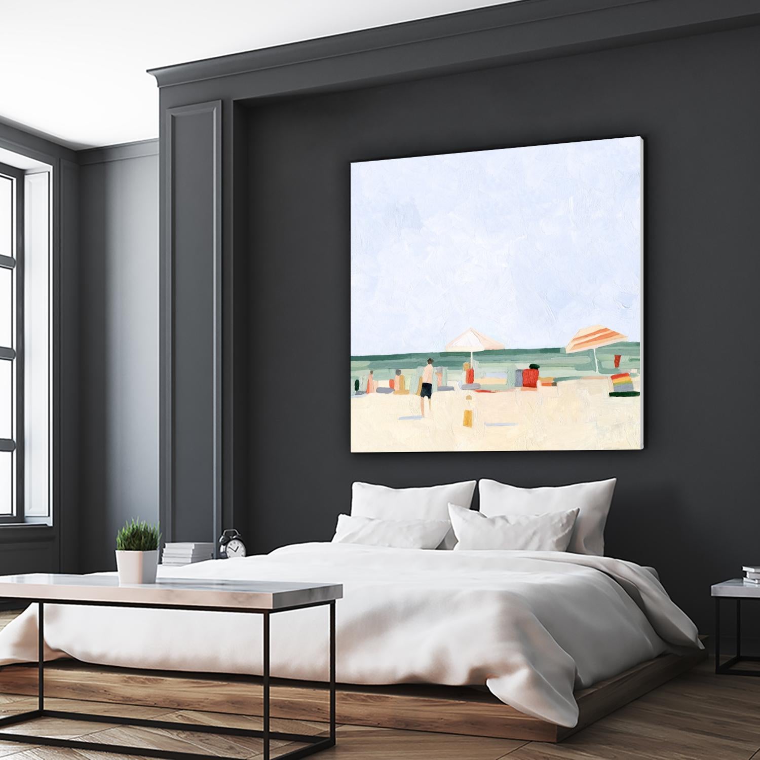 Family Vacation II by Emma Scarvey on GIANT ART - beige coastal & tropical abstract