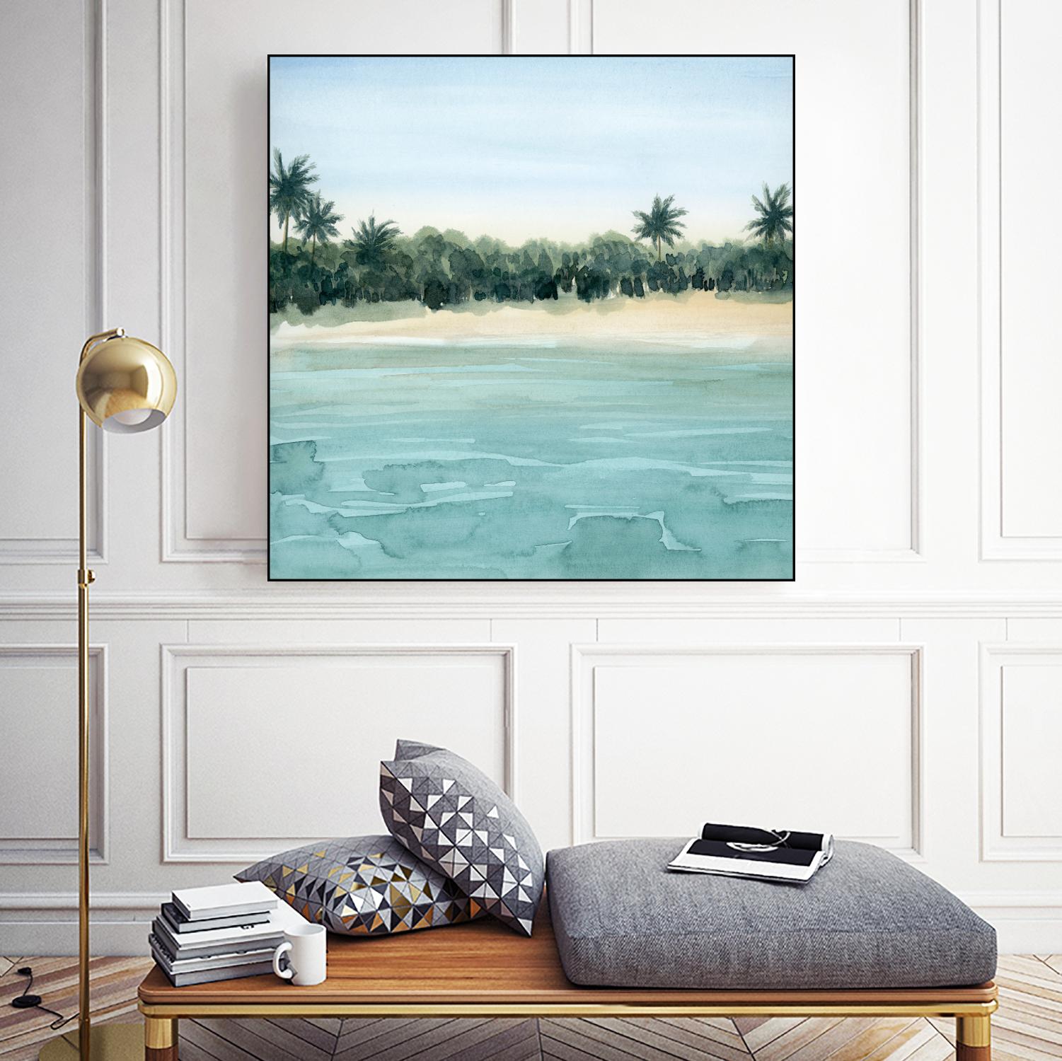 Paradis I by Grace Popp on GIANT ART - green landscapes & seascapes summer 