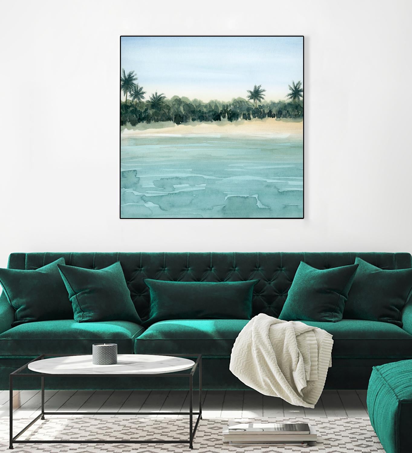 Paradis I by Grace Popp on GIANT ART - green landscapes & seascapes summer 