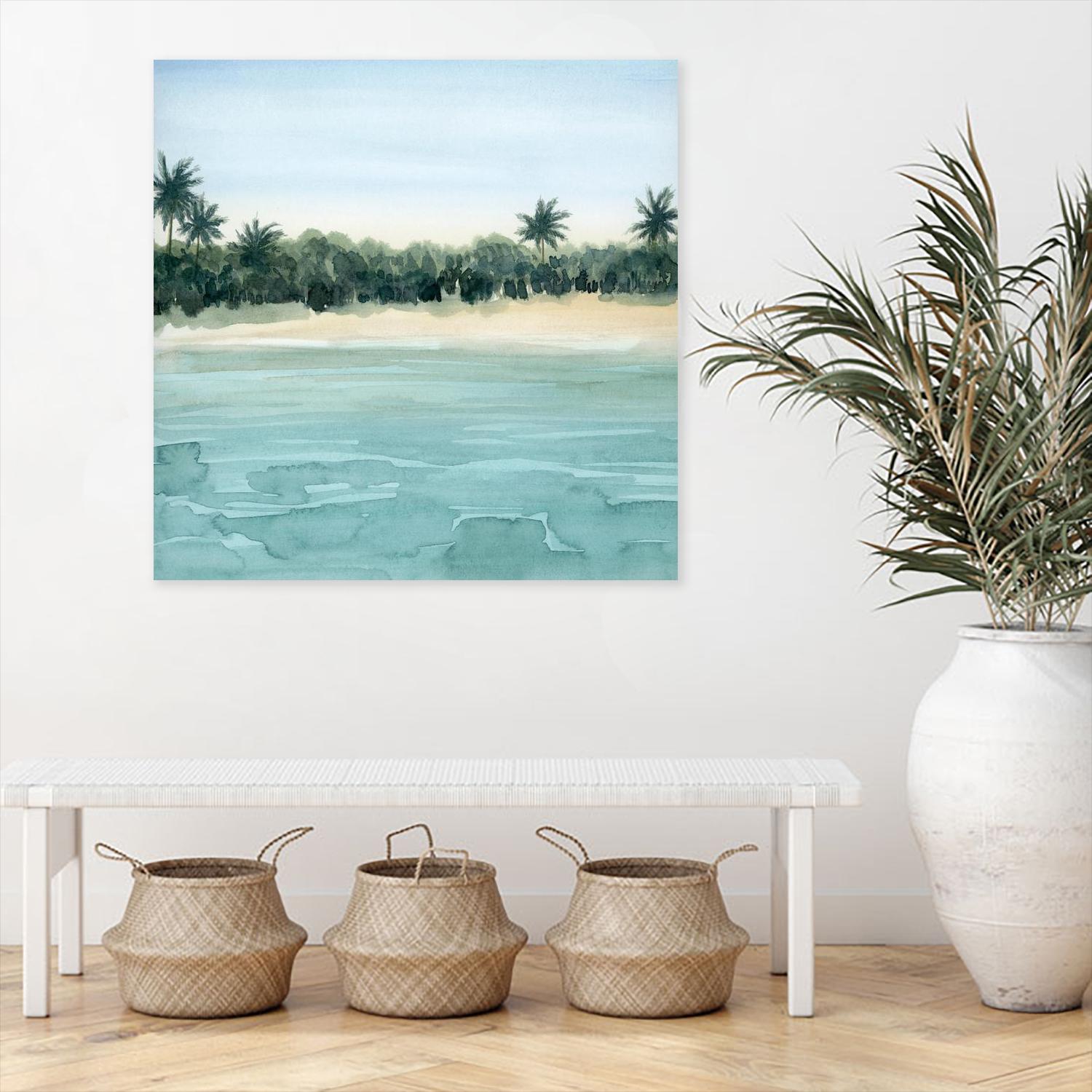 Paradis I by Grace Popp on GIANT ART - green landscapes & seascapes summer 