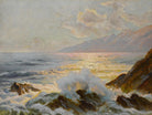 Main Seascape II by Constantin Alexandrovitch Westchiloff on GIANT ART - pink coastal & tropical abstract