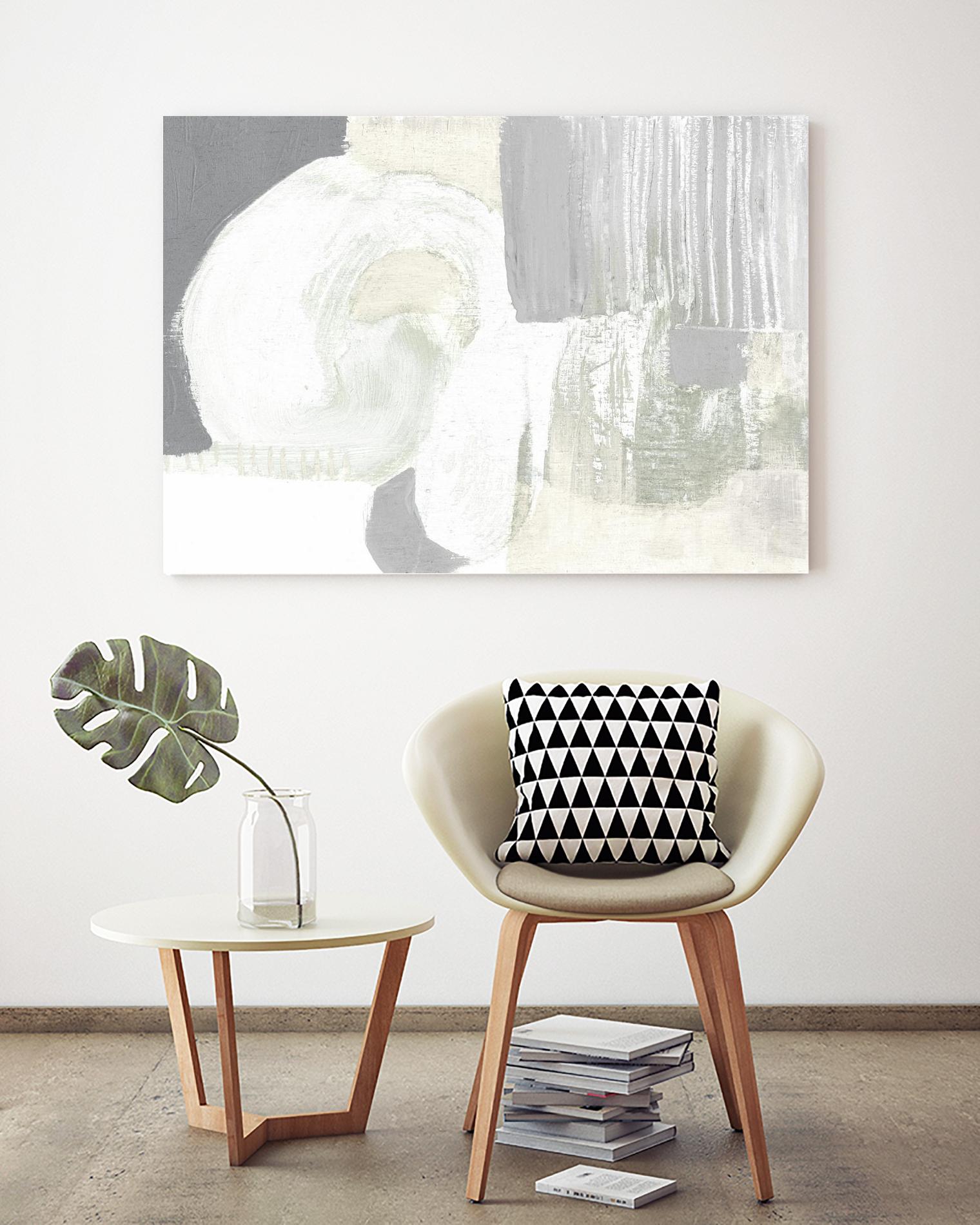 Neutral Curves I by Jennifer Goldberger on GIANT ART - grey  abstract abstract 