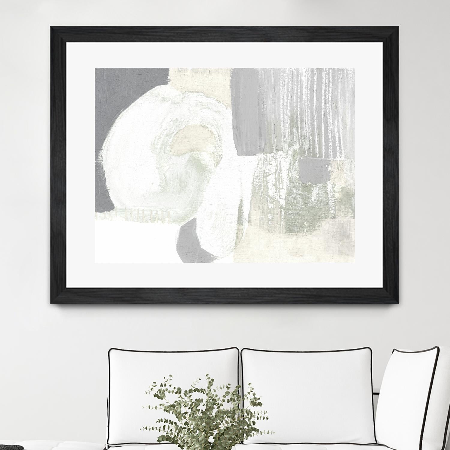 Neutral Curves I by Jennifer Goldberger on GIANT ART - grey  abstract abstract 
