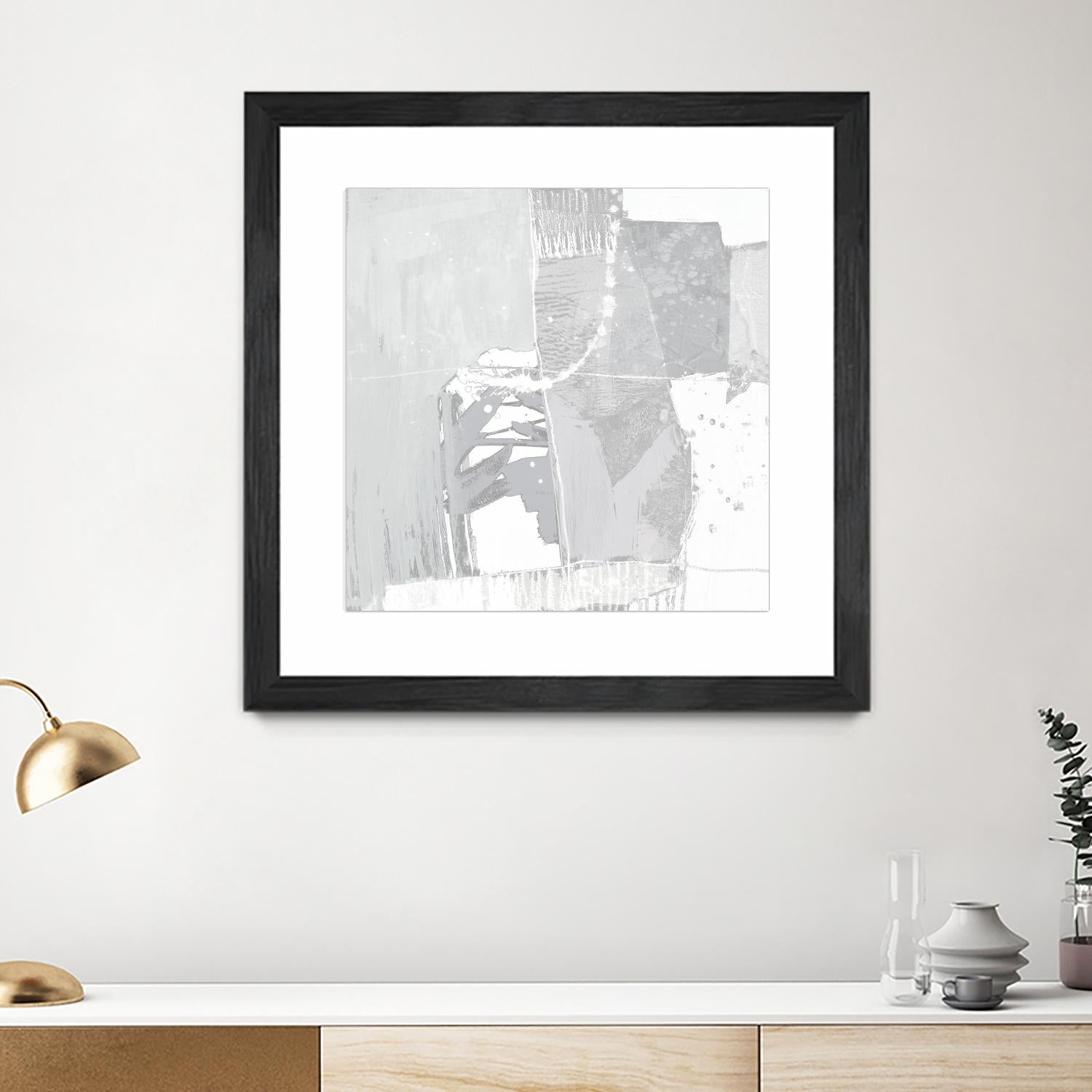 Composition Neutral I by Jennifer Goldberger on GIANT ART - white abstract abstract