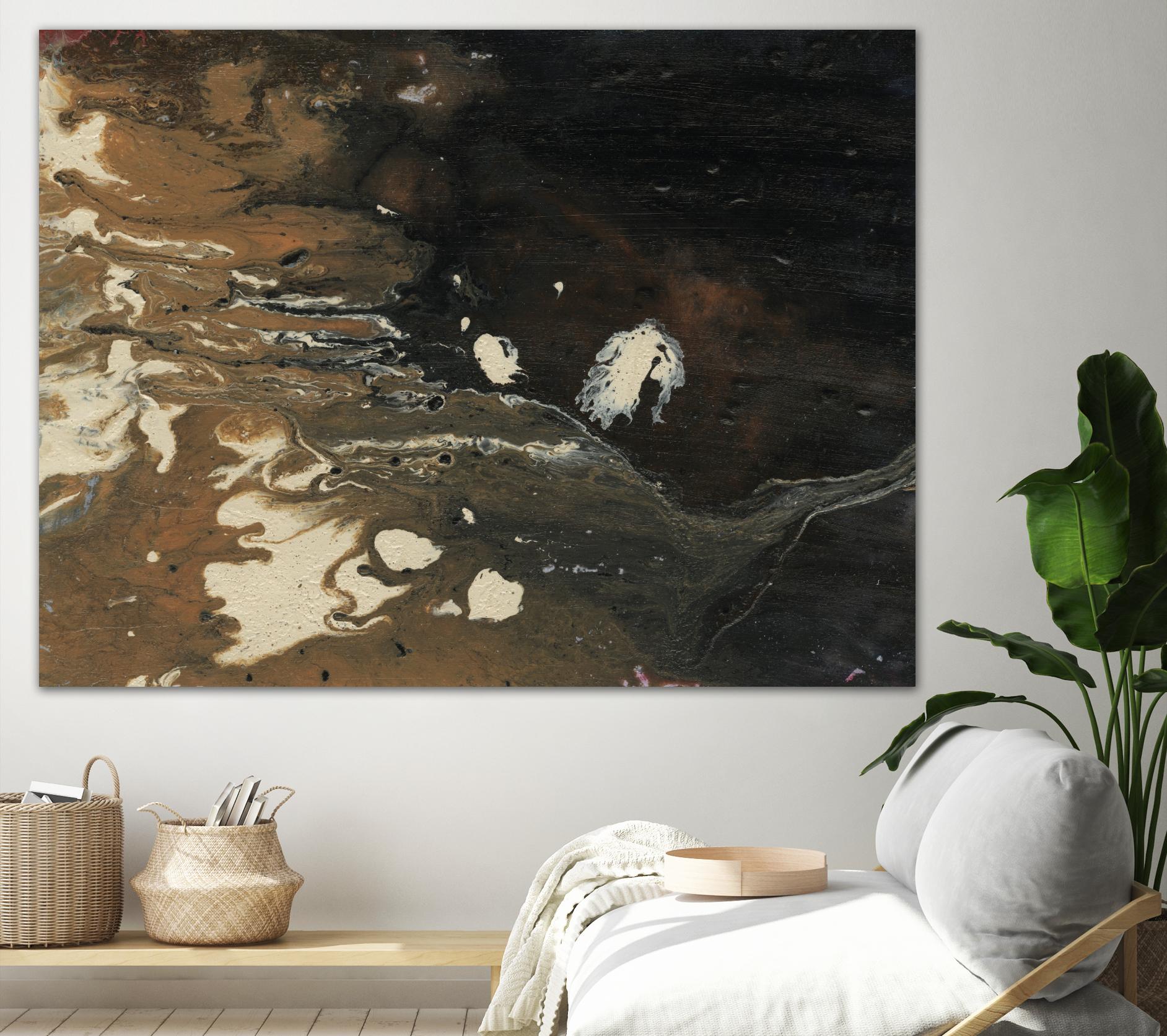 Dark Flow II by Regina Moore on GIANT ART - beige abstract abstract