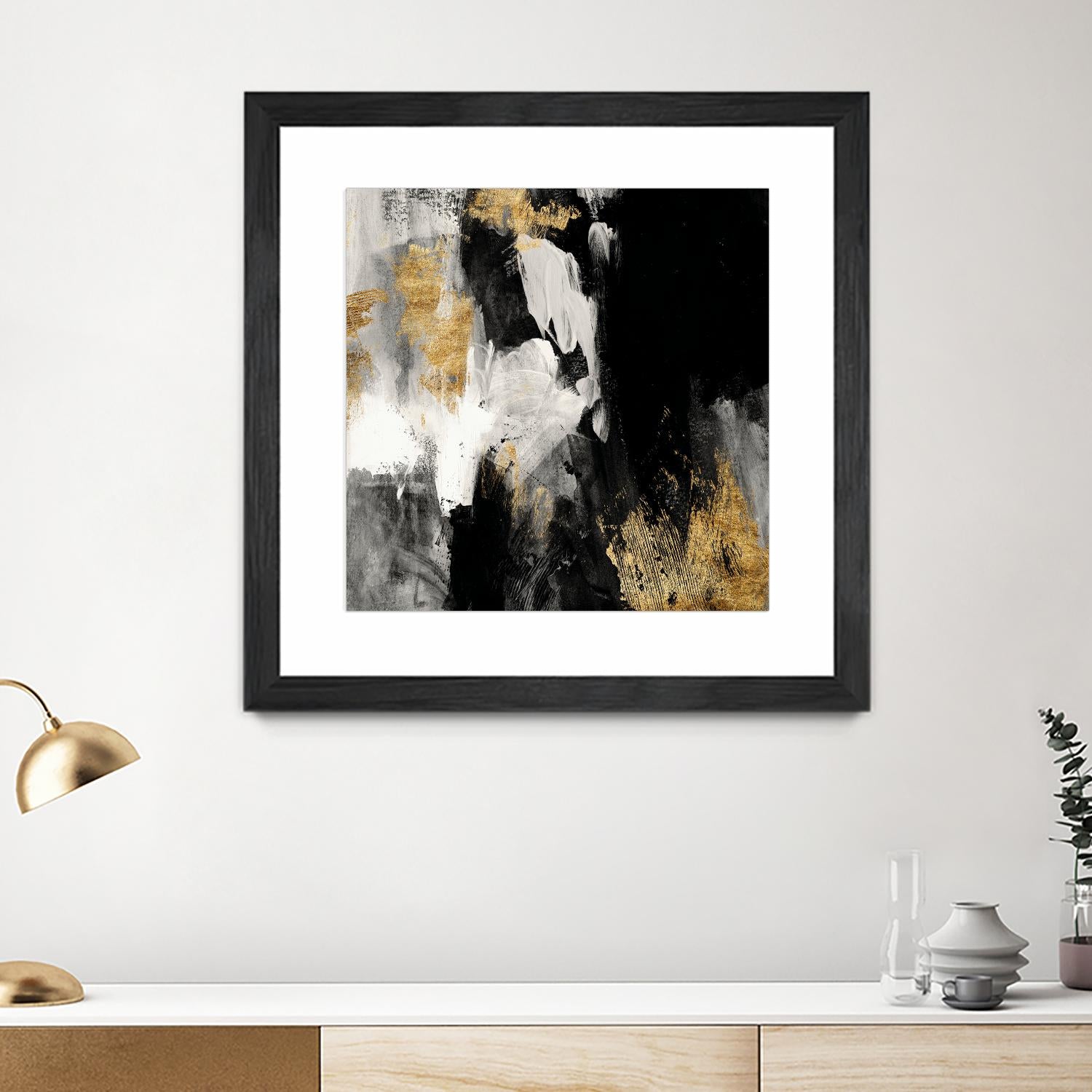 Neutral Gold Collage III by Victoria Borges on GIANT ART - grey  abstract abstract 
