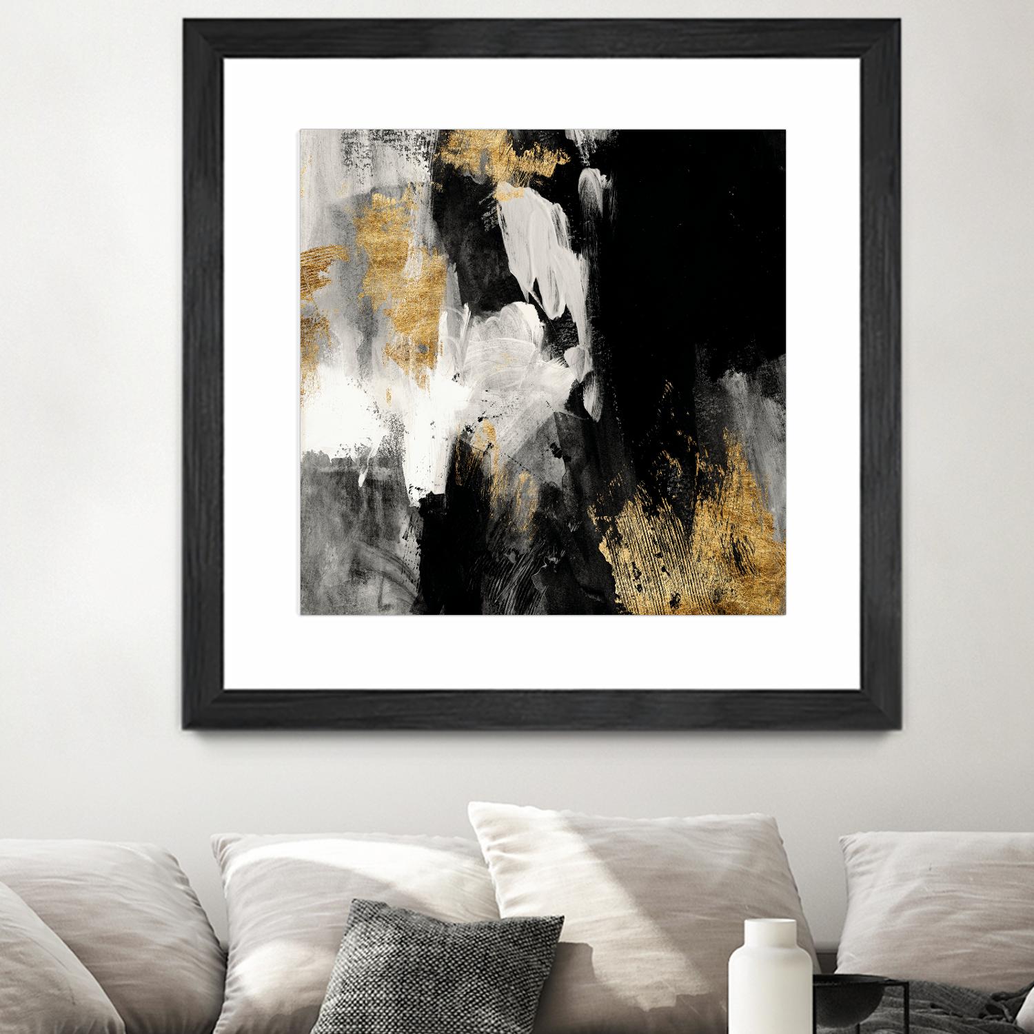 Neutral Gold Collage III by Victoria Borges on GIANT ART - grey  abstract abstract 