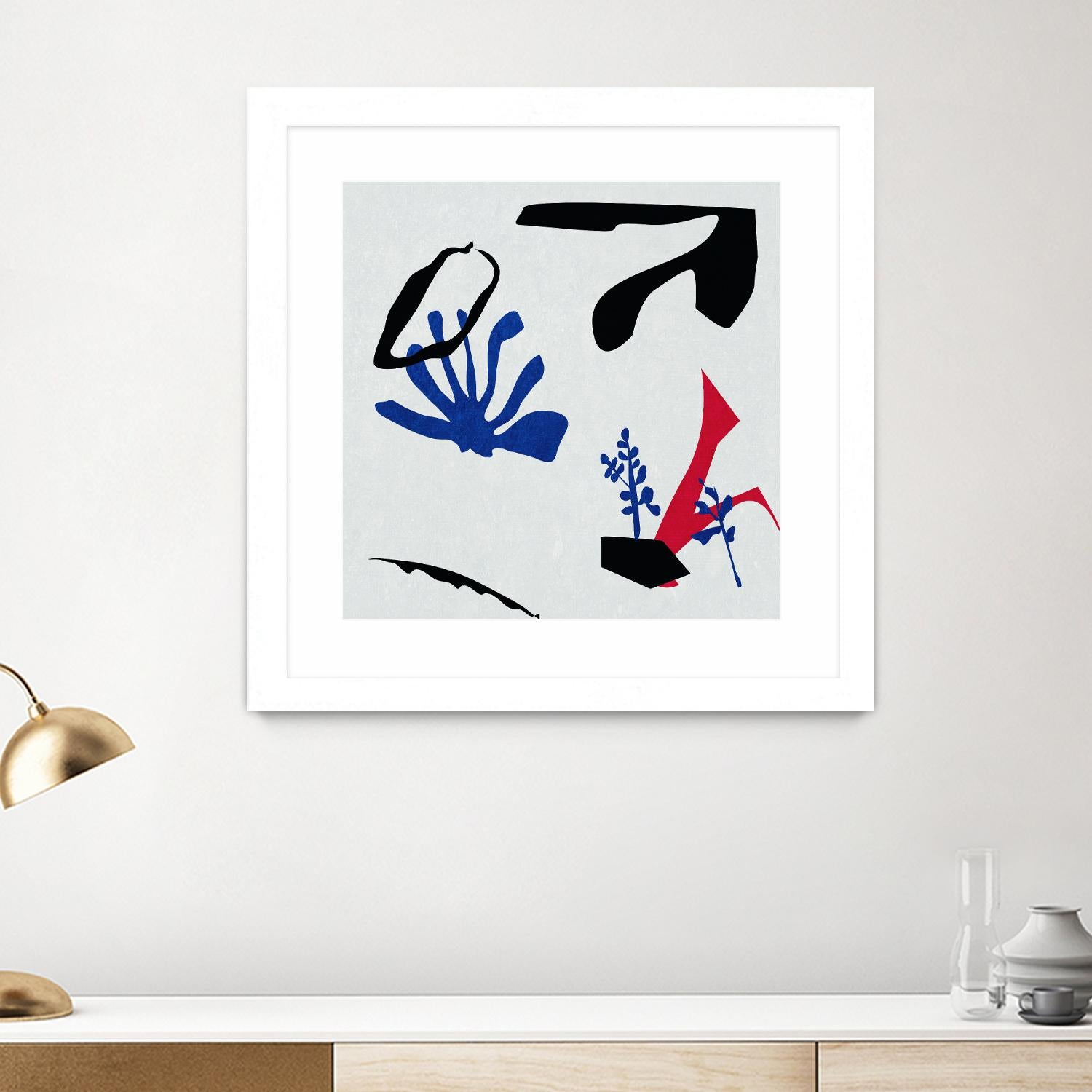 Poker II by Melissa Wang on GIANT ART - red abstract abstract 