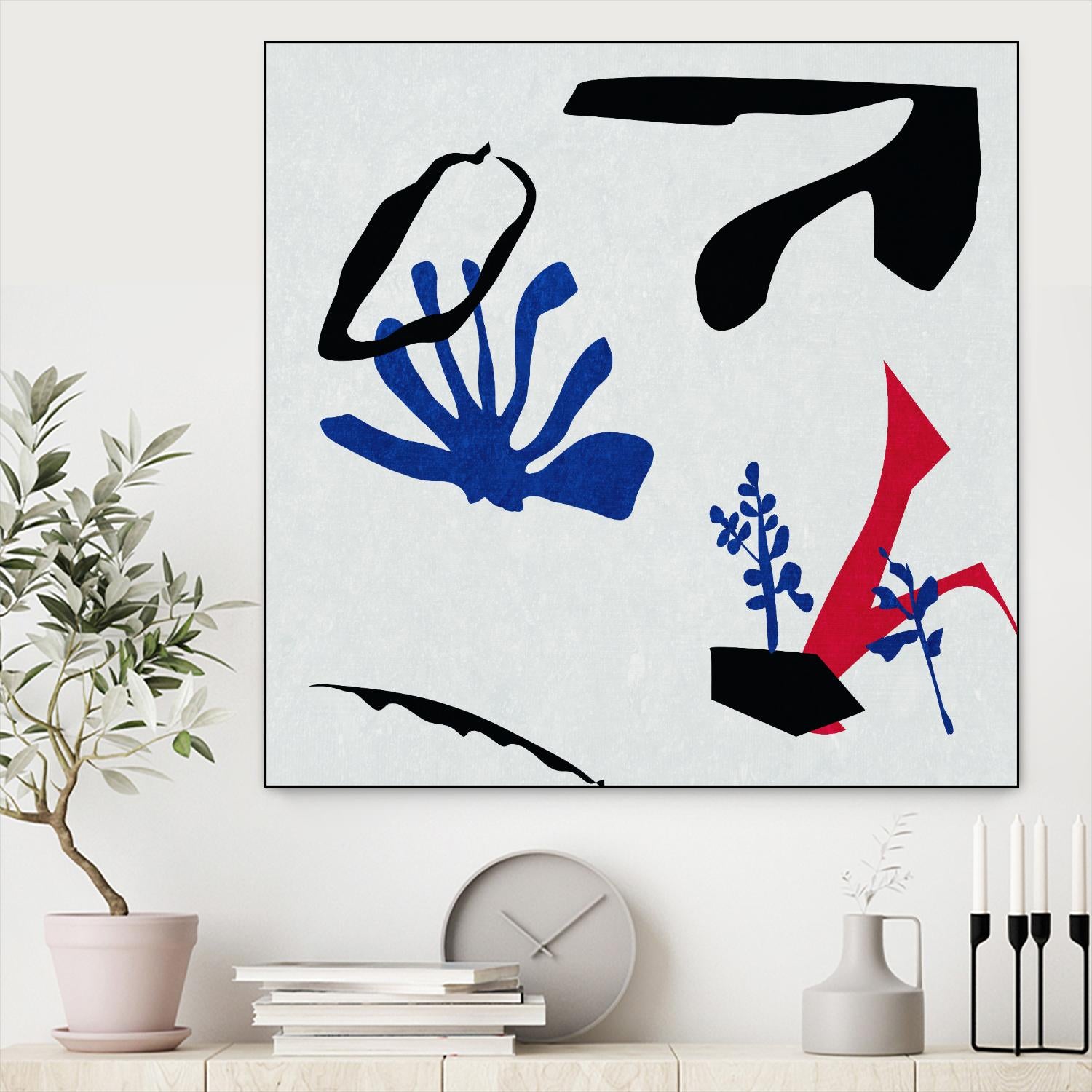 Poker II by Melissa Wang on GIANT ART - red abstract abstract 