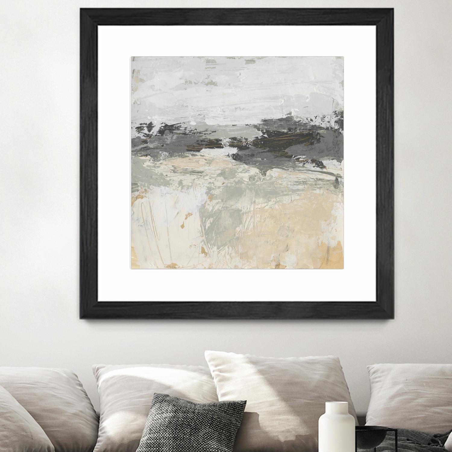 Wheatfield II by June Vess on GIANT ART - beige abstract abstract