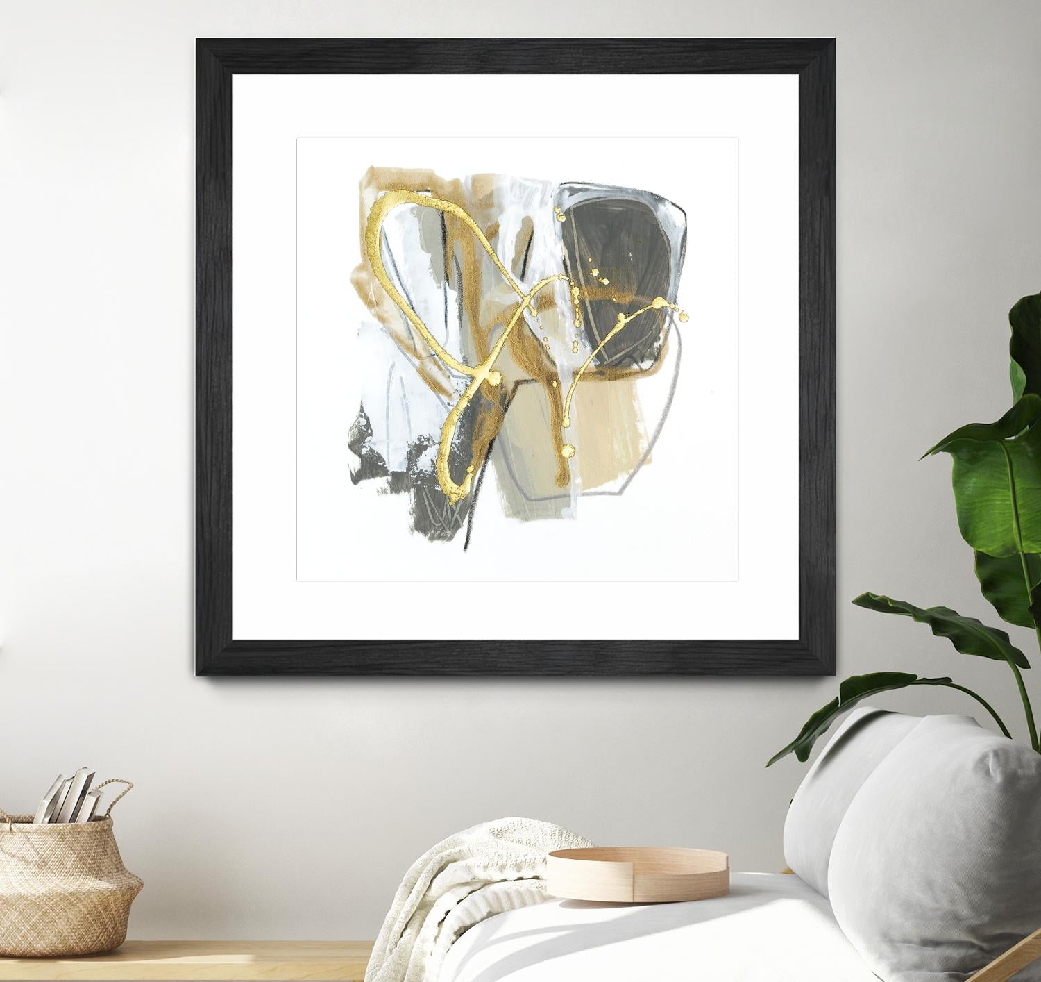 Metallurgy I by June Vess on GIANT ART - gold abstract abstract 
