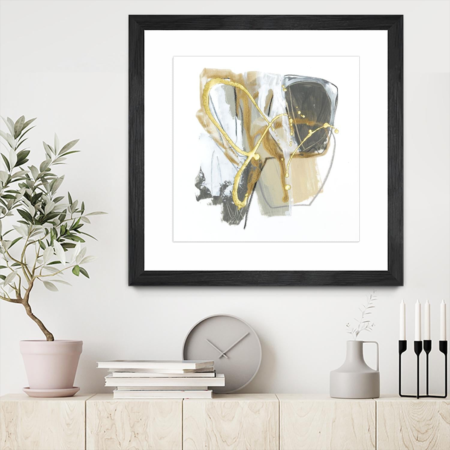 Metallurgy I by June Vess on GIANT ART - gold abstract abstract 