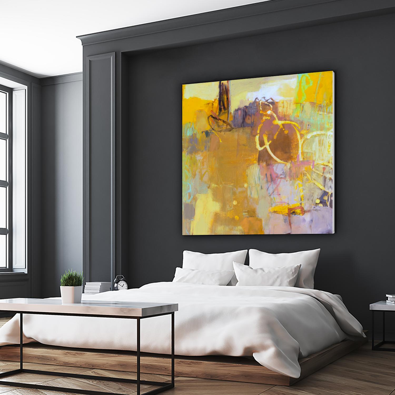 Maez I by Sue Jachimiec on GIANT ART - pink abstract abstract