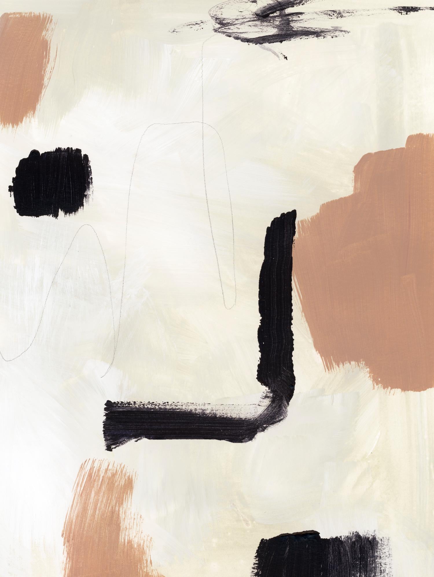 Dialogue I by Victoria Barnes on GIANT ART - beige abstract abstract 