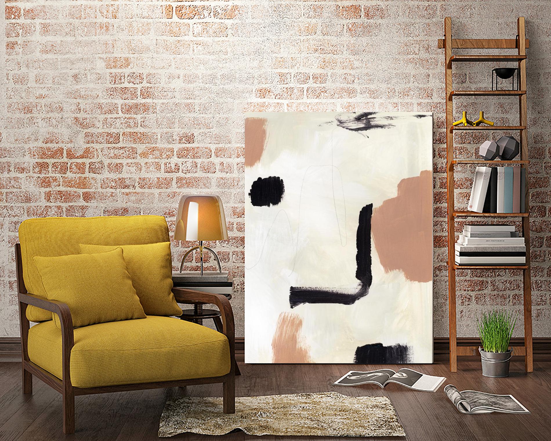 Dialogue I by Victoria Barnes on GIANT ART - beige abstract abstract 