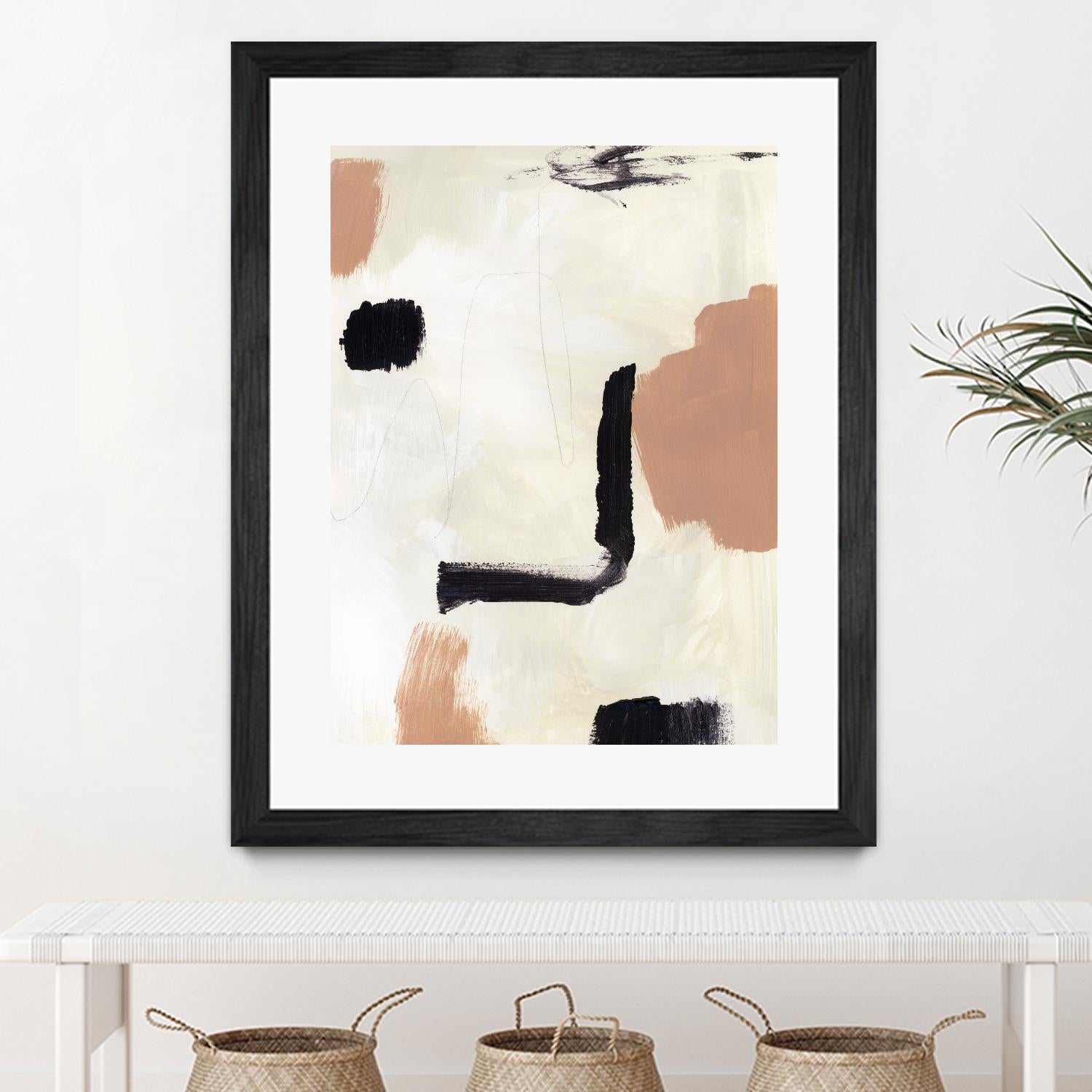 Dialogue I by Victoria Barnes on GIANT ART - beige abstract abstract 