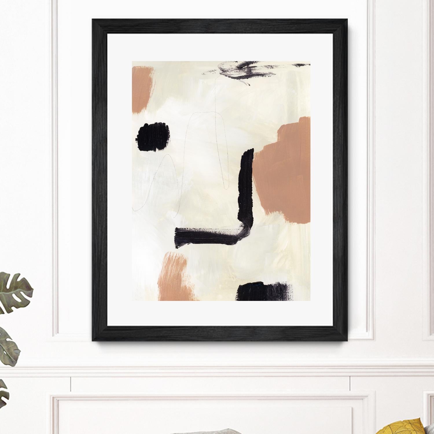 Dialogue I by Victoria Barnes on GIANT ART - beige abstract abstract 