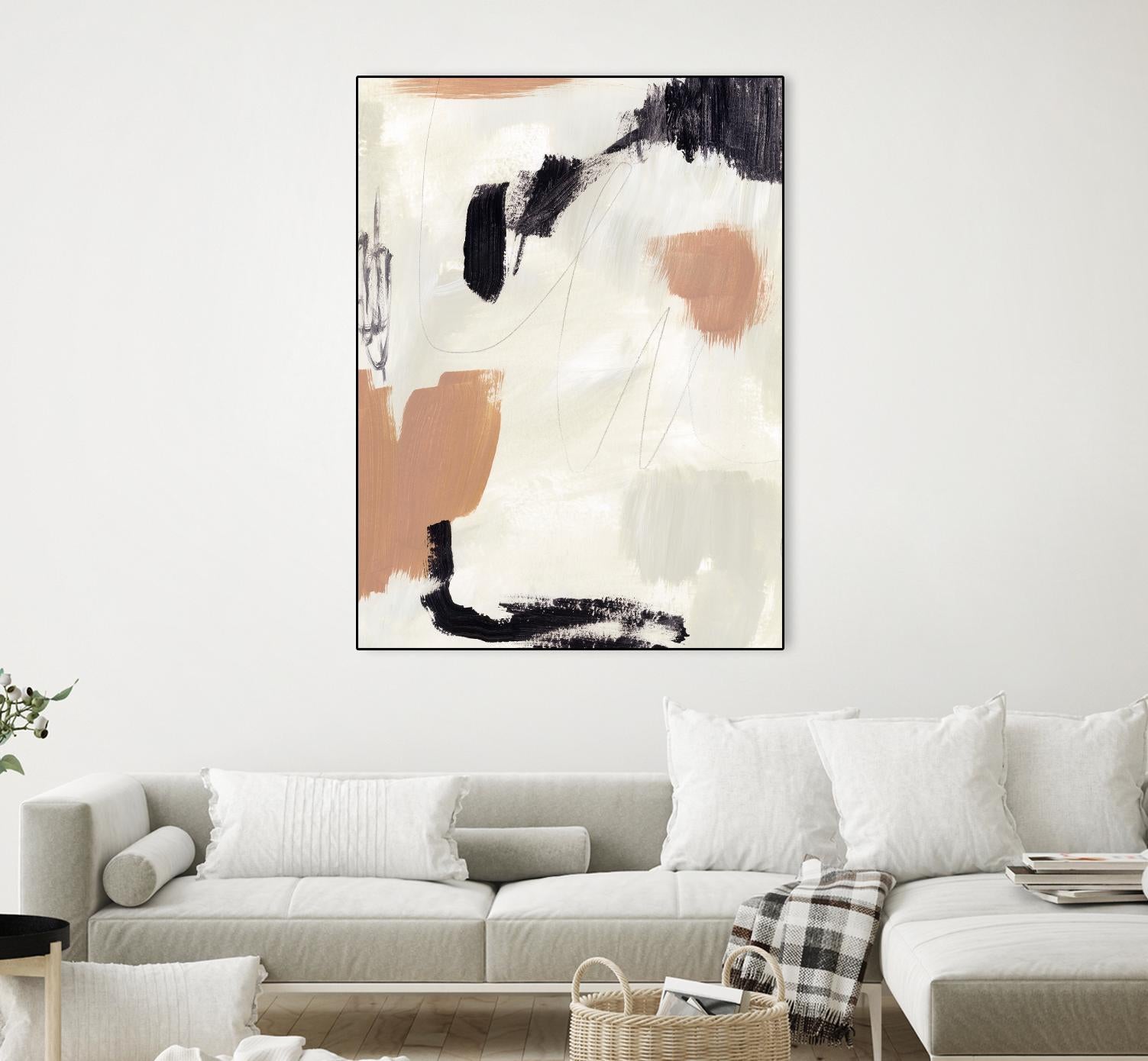Dialogue II by Victoria Barnes on GIANT ART - grey  abstract abstract
