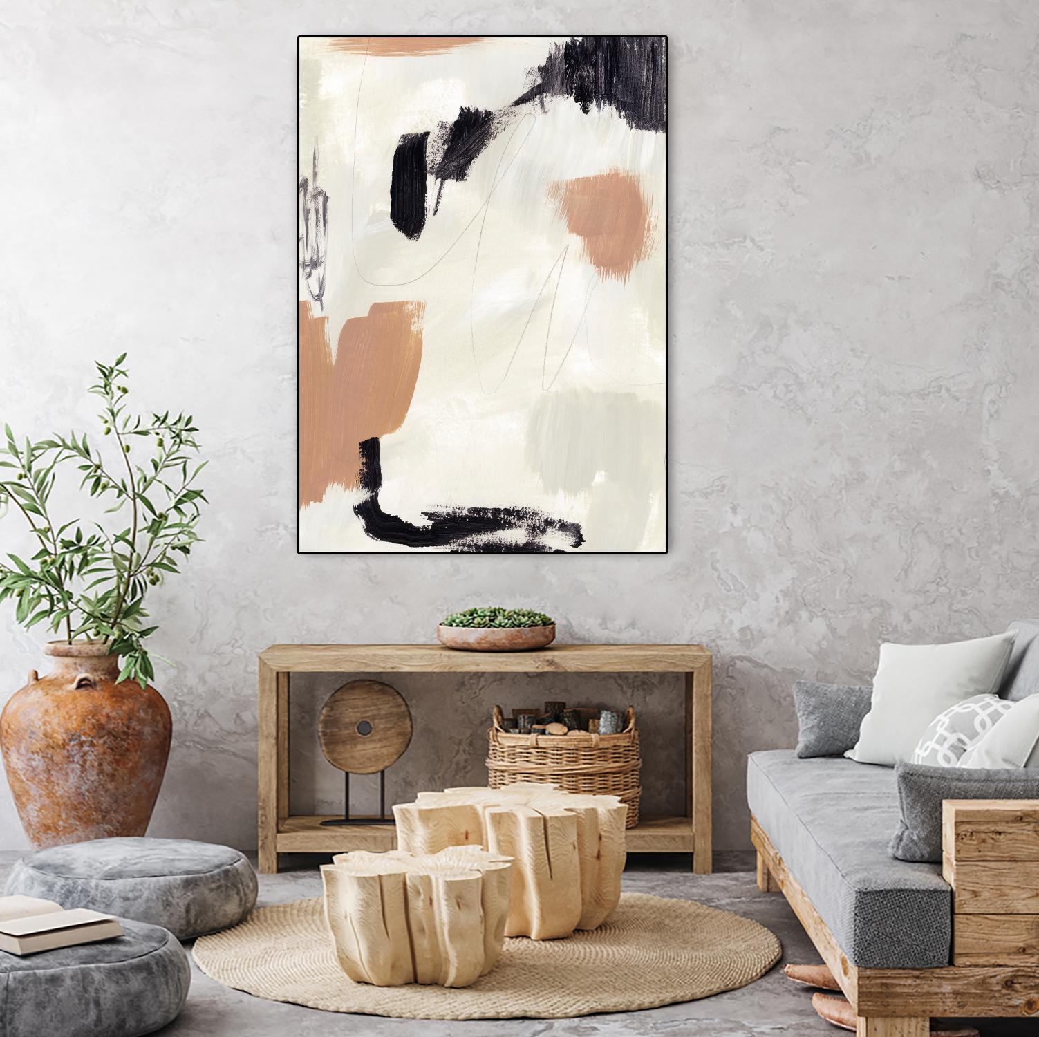 Dialogue II by Victoria Barnes on GIANT ART - grey  abstract abstract