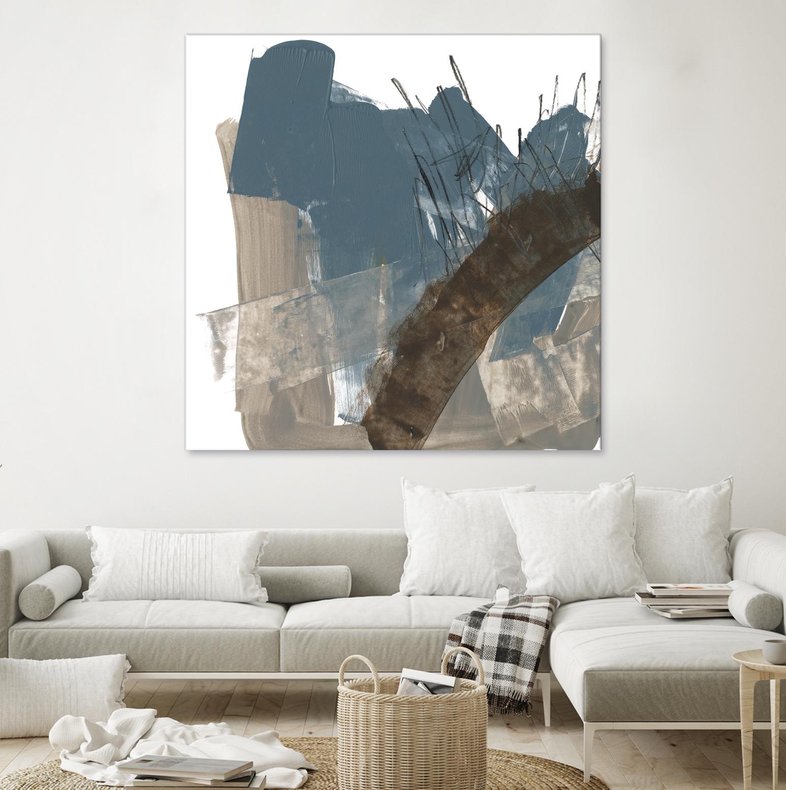 Neutral Arc I by Jennifer Goldberger on GIANT ART - white abstract abstract 