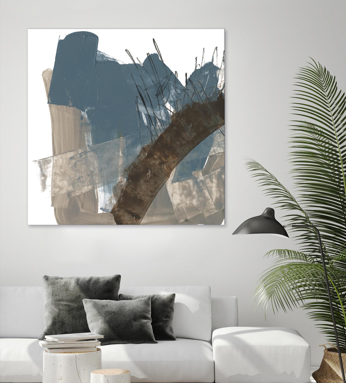 Neutral Arc I by Jennifer Goldberger on GIANT ART - white abstract abstract 