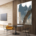 Neutral Arc I by Jennifer Goldberger on GIANT ART - white abstract abstract 