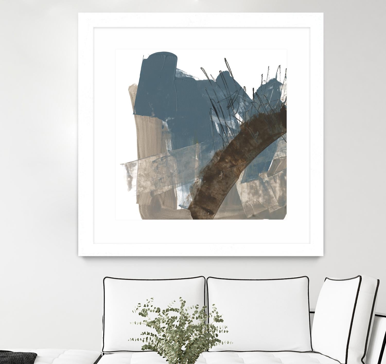 Neutral Arc I by Jennifer Goldberger on GIANT ART - white abstract abstract 