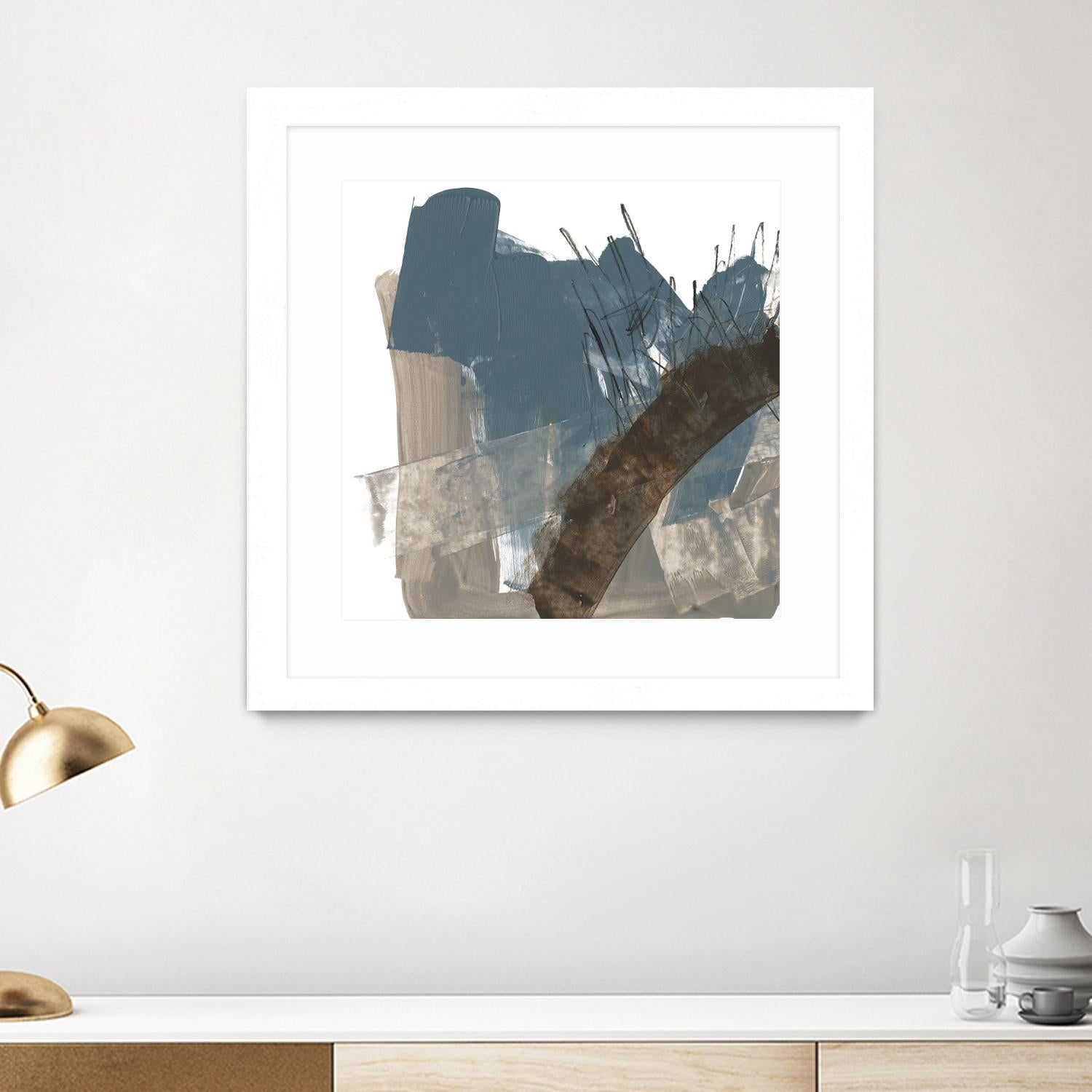 Neutral Arc I by Jennifer Goldberger on GIANT ART - white abstract abstract 