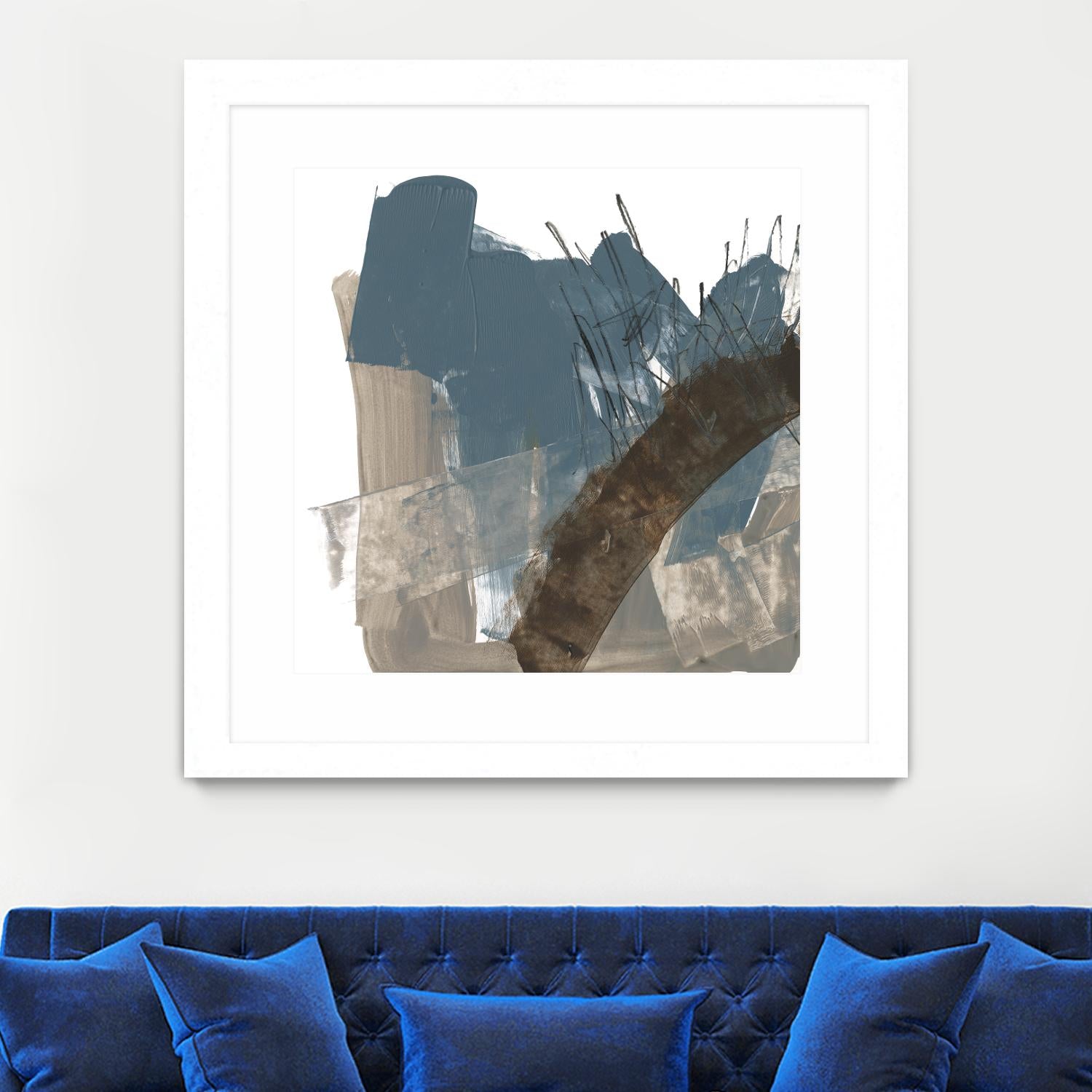 Neutral Arc I by Jennifer Goldberger on GIANT ART - white abstract abstract 