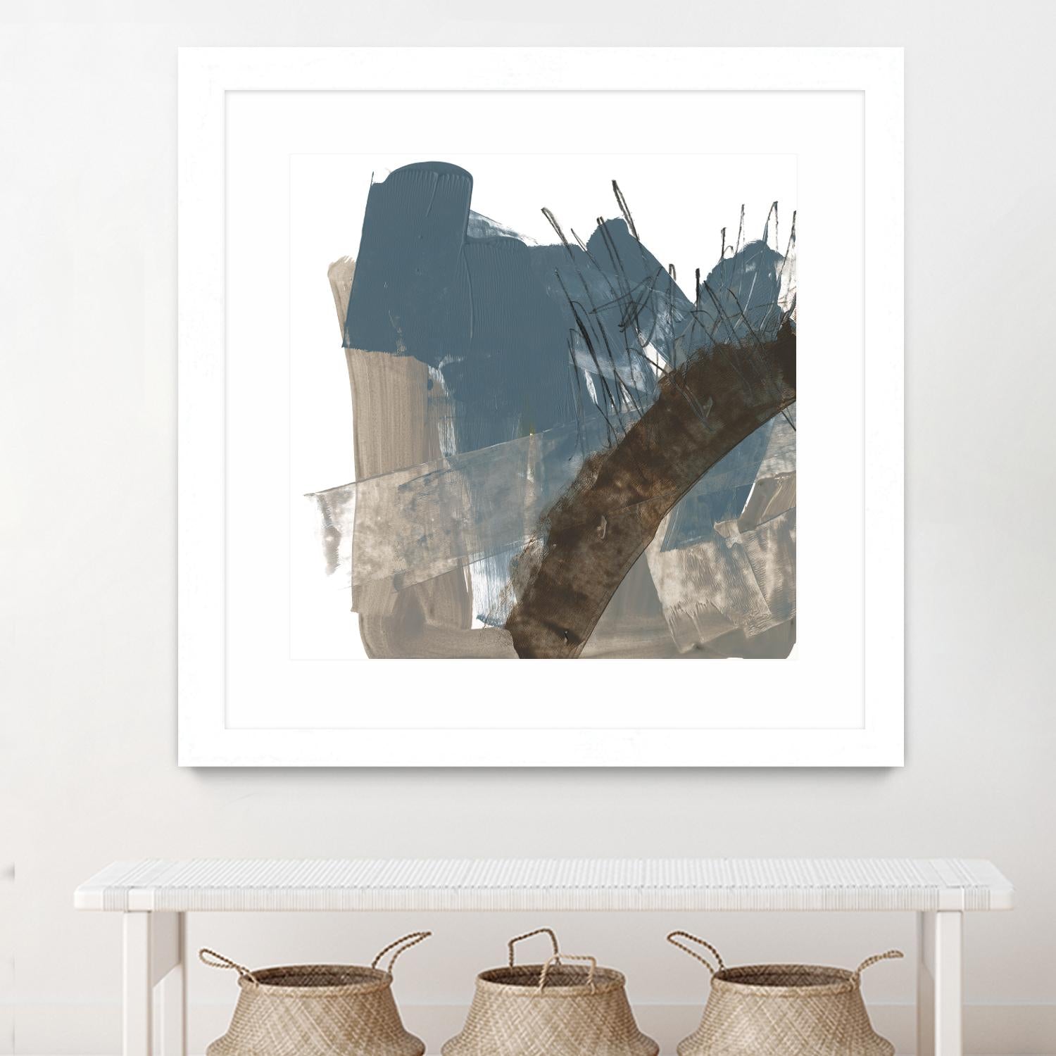 Neutral Arc I by Jennifer Goldberger on GIANT ART - white abstract abstract 