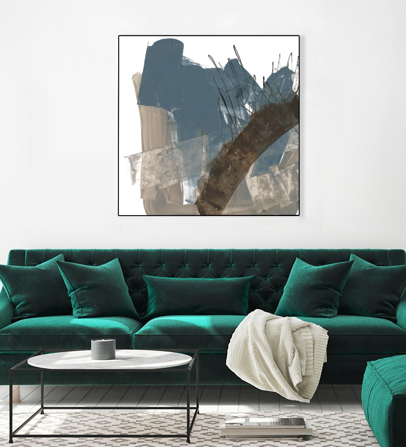 Neutral Arc I by Jennifer Goldberger on GIANT ART - white abstract abstract 