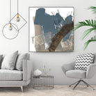Neutral Arc I by Jennifer Goldberger on GIANT ART - white abstract abstract 